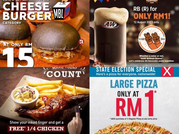 Voting Day: Eateries offering special promotions in conjunction with state elections