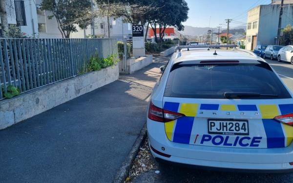 Police are at the scene of a sudden death at property in the Wellington suburb of Newtown.